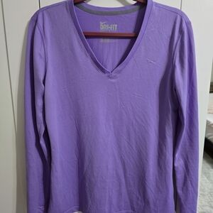 Nike Women's Purple Long Sleeve Top